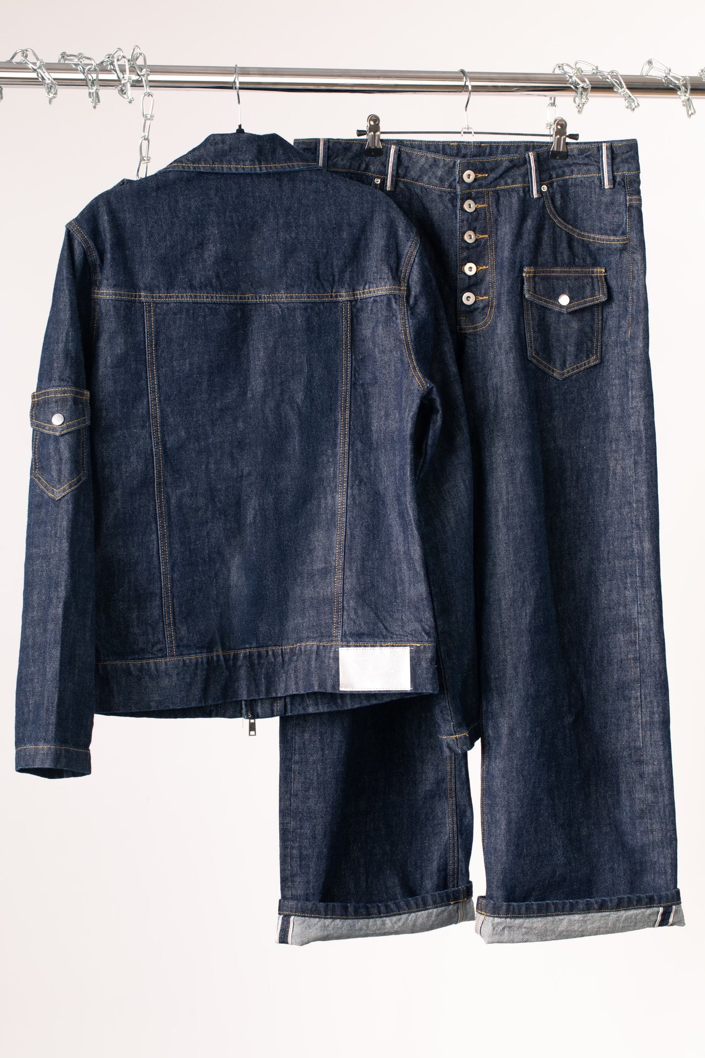 2DIFF Raw Denim Rebirth Jacket Back Detail