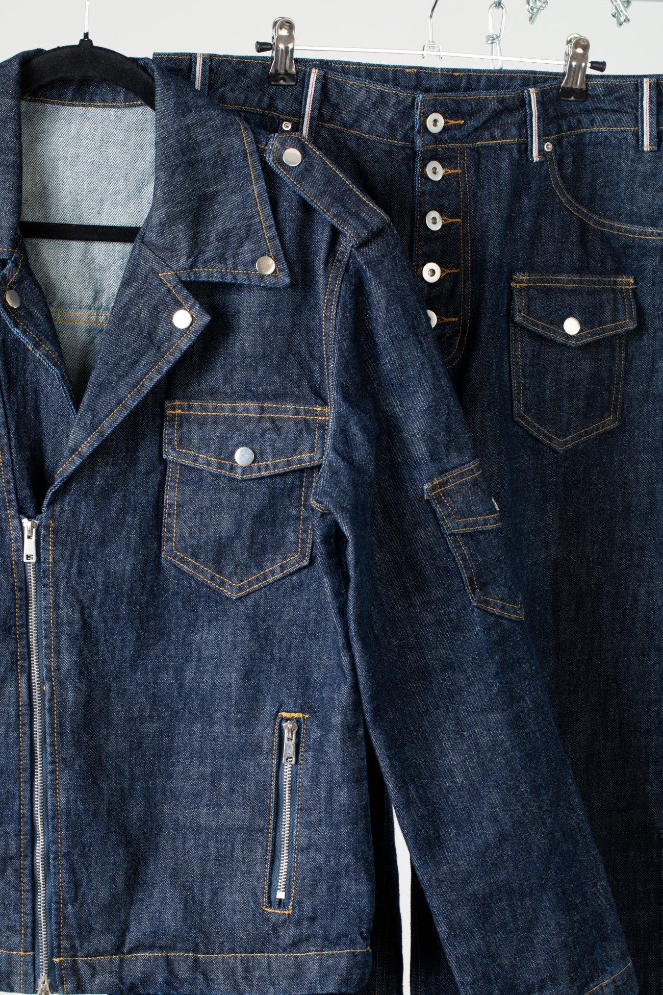 2DIFF Raw Denim Rebirth Jacket Details