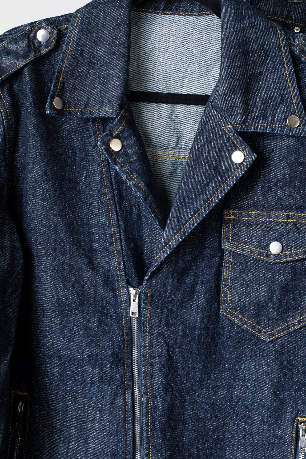 2DIFF Raw Denim Rebirth Jacket Collar