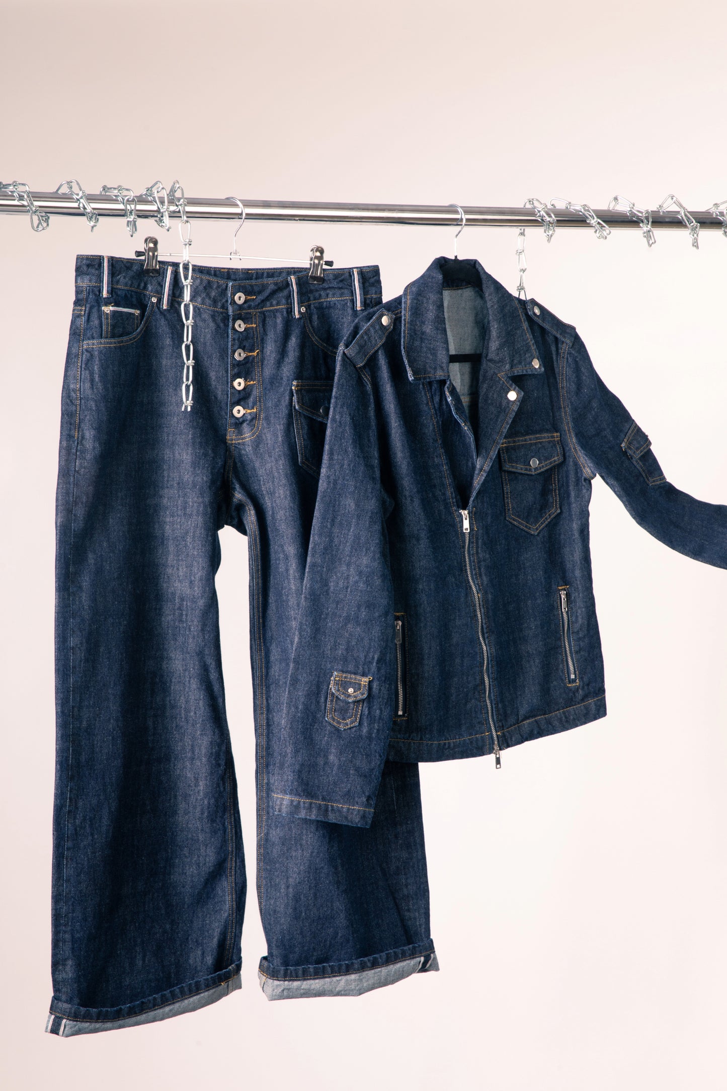2DIFF Raw Denim Rebirth Jacket Side Details