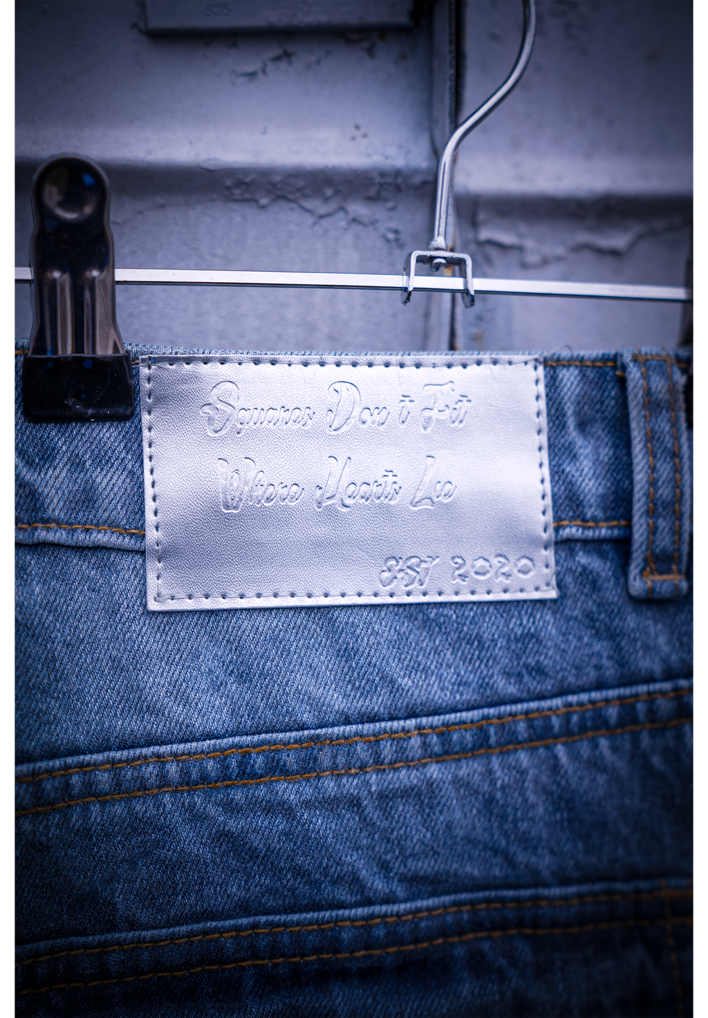 2DIFF Wax Void Denim Leather Patch
